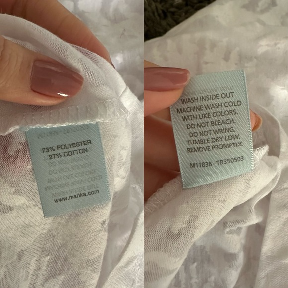 White Beach Pool Dress Coverup by Marika Size Medium - Picture 5 of 11